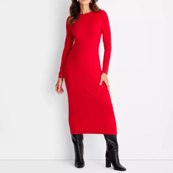 a new day Dresses & Skirts - A New Day (Target) Fine-Ribbed Midi Dress - Size 3X NWTs!